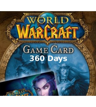World of Warcraft 360 DAYS Pre-Paid Time Card Battlenet Key EUROPE